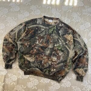 Vintage 90s Commander Advantage Timber Camo Crewneck Sweatshirt